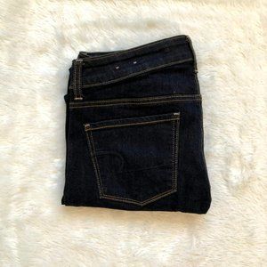 AE Super-Stretch Dark Wash Skinny Jeans